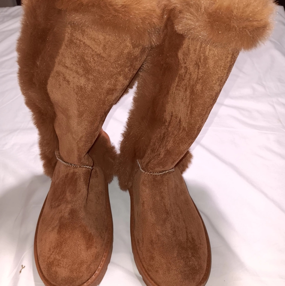 Journey collections tru comfort foam cleao boots mid calf size 8.5